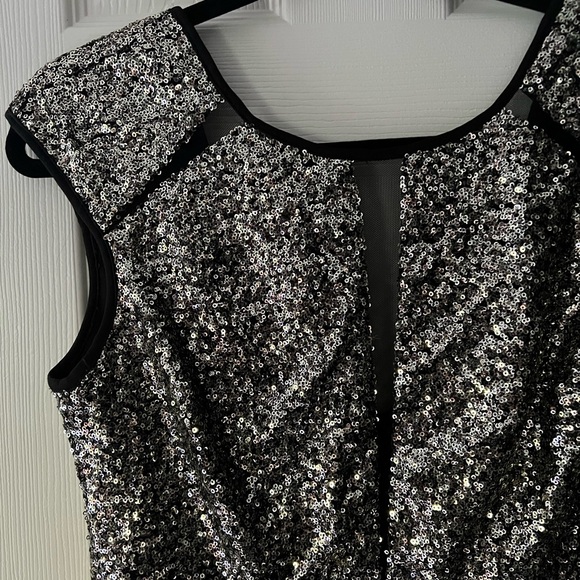 NWT Nicole Miller Sparkly Evening Dress - Picture 2 of 4